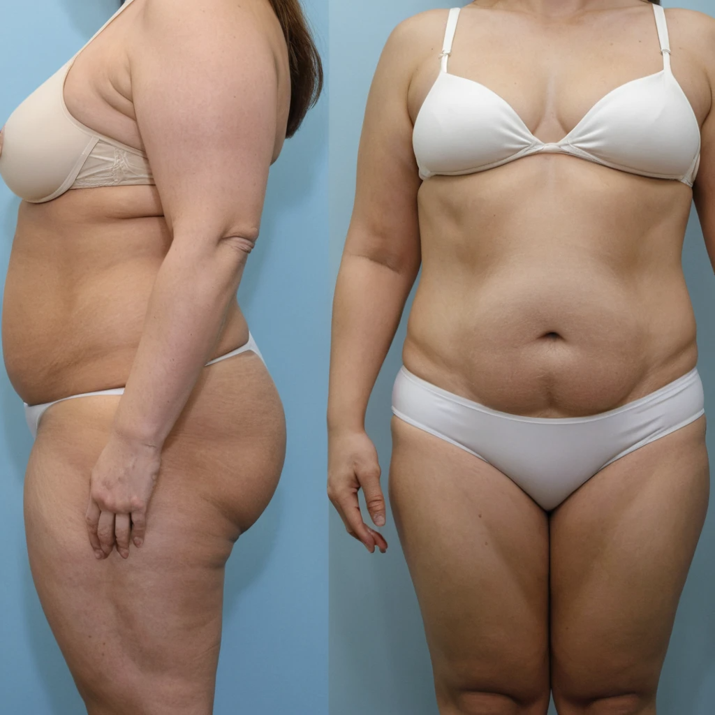 Sesión de hidrolipoclasia en abdomen para reducir grasa localizada