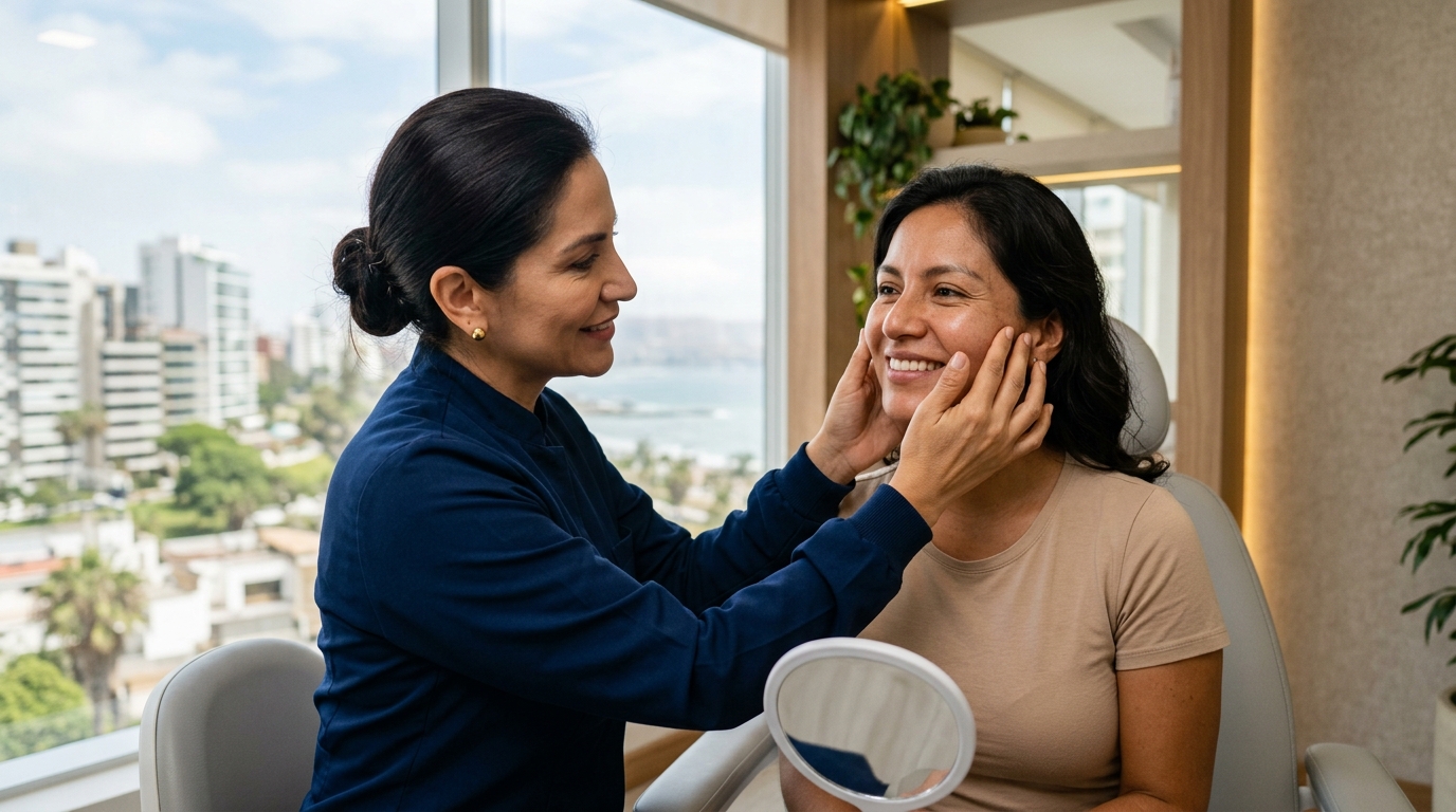 Evaluación médica facial de contornos en Clínica Estética Maryol Miraflores